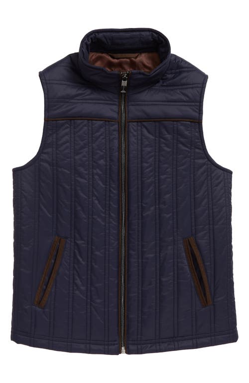 Johnston & Murphy Kids' Quilted Vest in Navy at Nordstrom, Size Xl