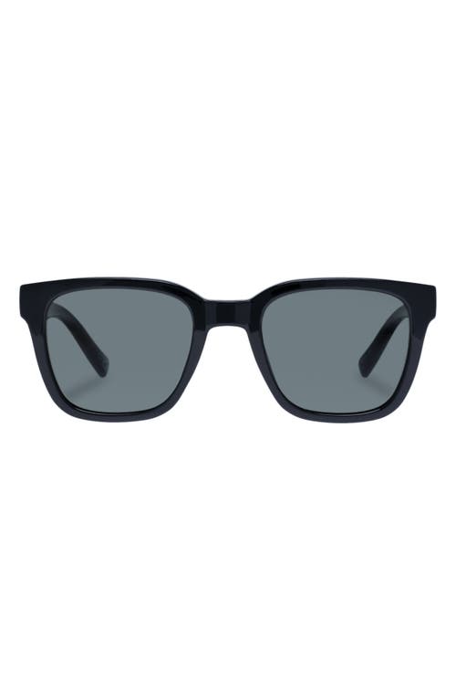 Elixir 52mm Polarized Square Sunglasses in Black