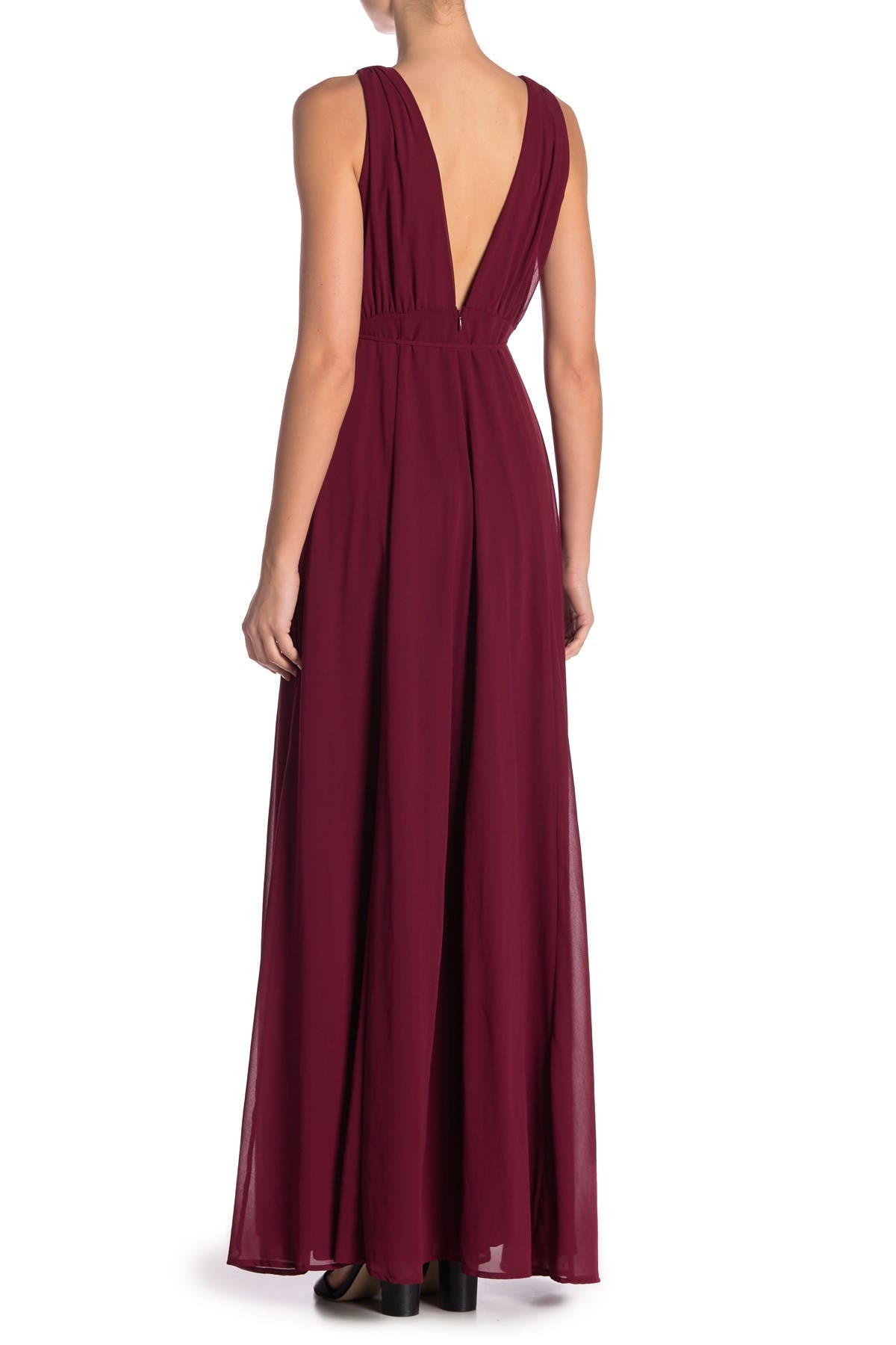 dee elly plunging maxi dress