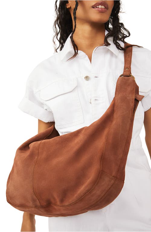 Shop Free People We The Free Roma Suede Tote Bag In Rust