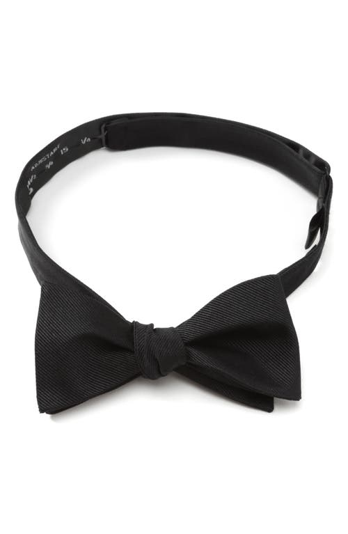 Cufflinks, Inc. Solid Self Tie Silk Bow Tie in Black at Nordstrom