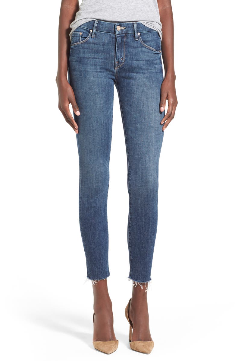 MOTHER 'The Looker' Frayed Ankle Jeans (Girl Crush) | Nordstrom