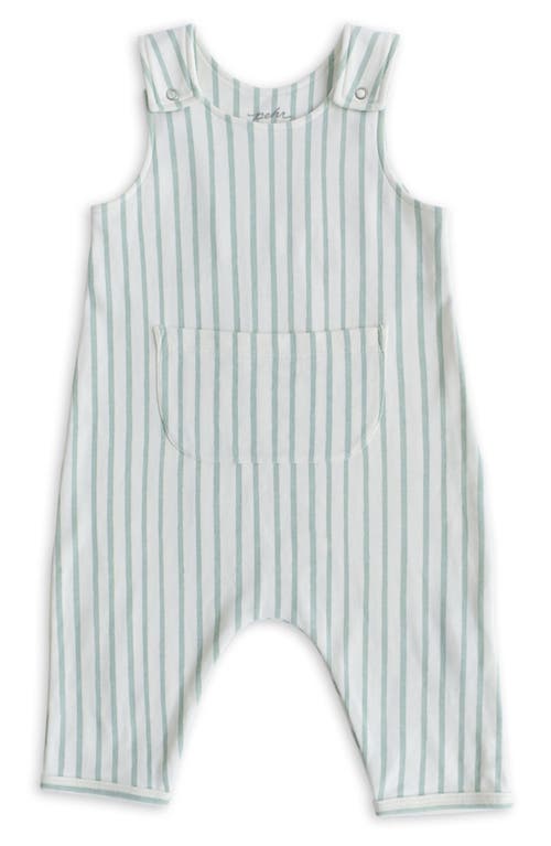 Pehr Stripes Away Organic Cotton Overalls in Stripes Away Sea at Nordstrom