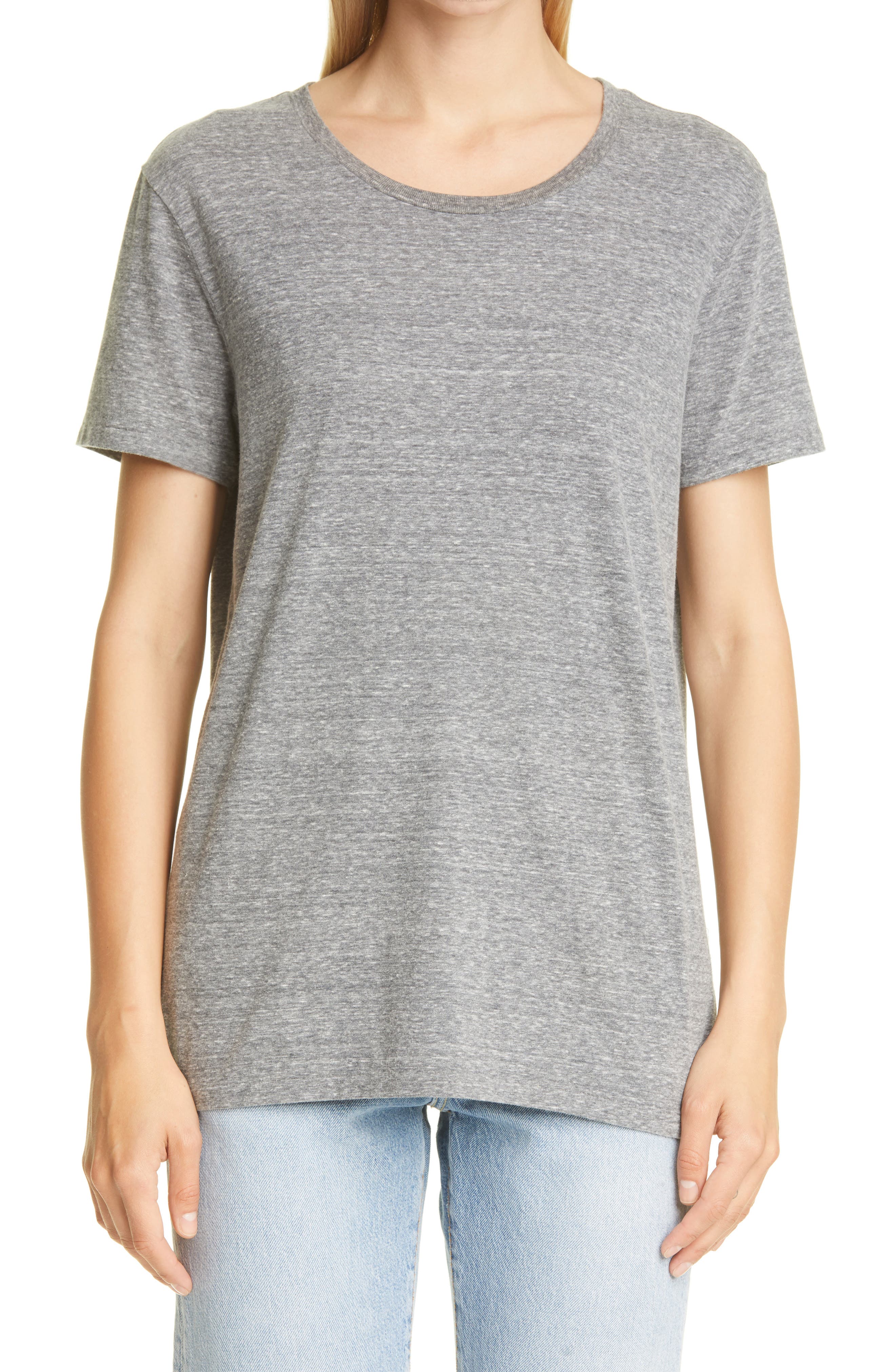 John Elliott Relaxed Cotton T-Shirt in Heather Grey at Nordstrom, Size 4