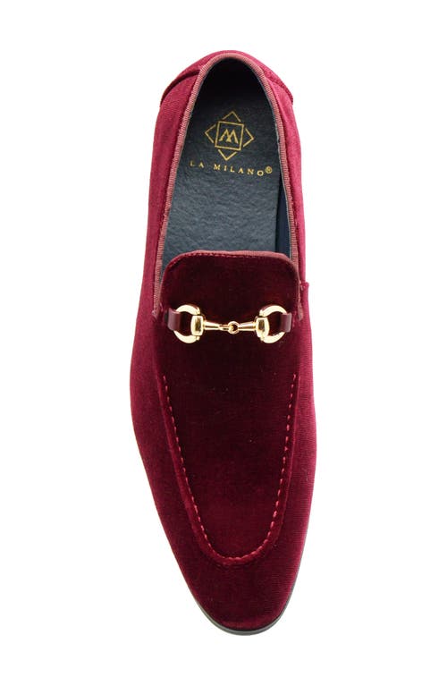 La Milano Barney Bit Loafer In Burgundy