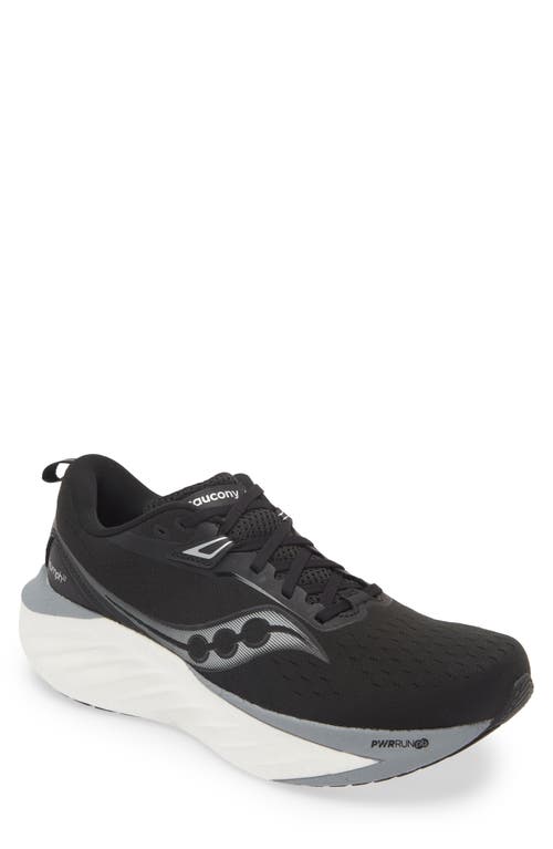 Saucony Triumph 22 Running Shoe Black/White at Nordstrom