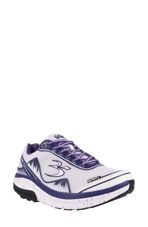 Gravity Defyer Mighty Walk Sneaker in White /Purple