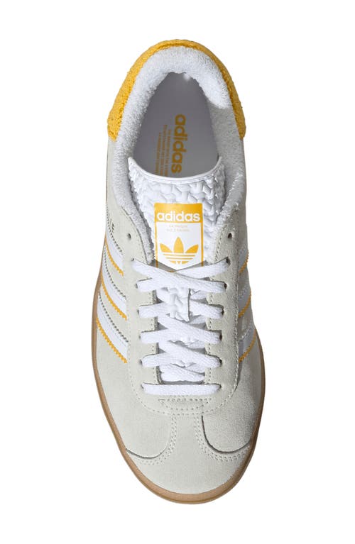 Shop Adidas Originals Adidas Gazelle Bold Platform Sneaker In Ivory/white/bold Gold
