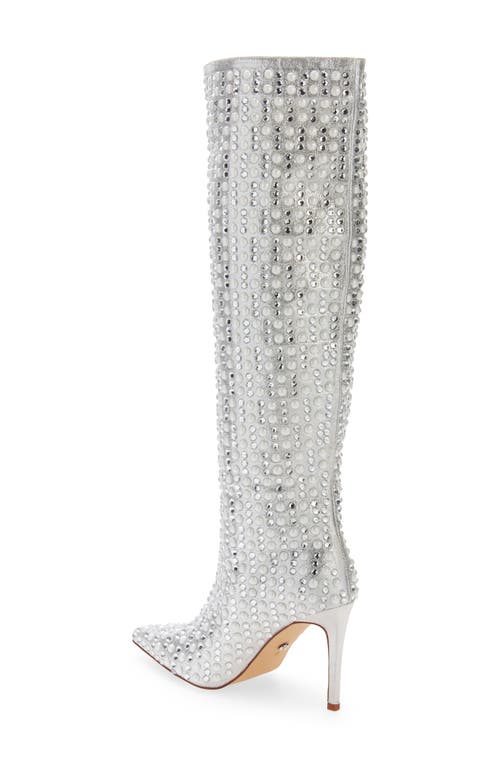 Shop Azalea Wang Lynlee Knee High Boot In Silver