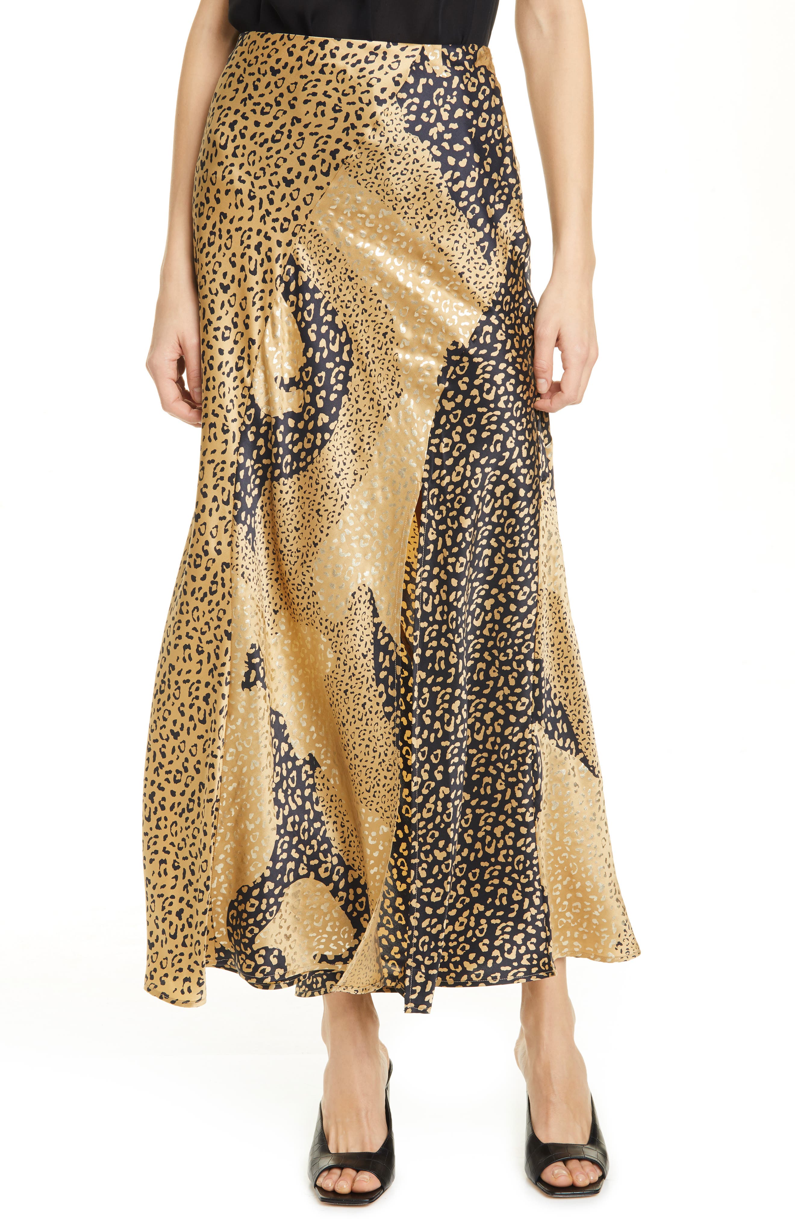 rixo leopard print skirt