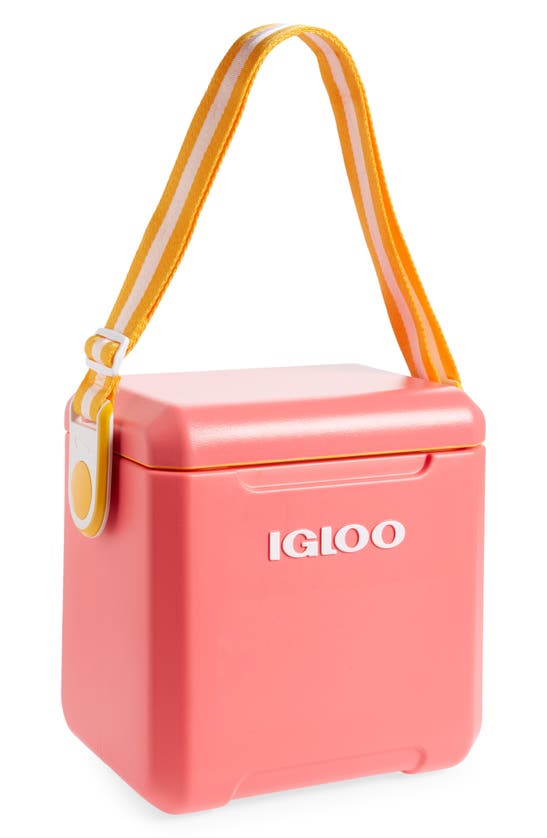 Igloo Cotton Candy Tagalong 11-quart Cooler In Pink/ Orange