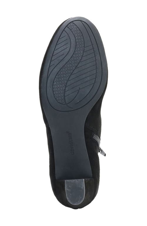 David Tate Prestige Bootie In Black Suede