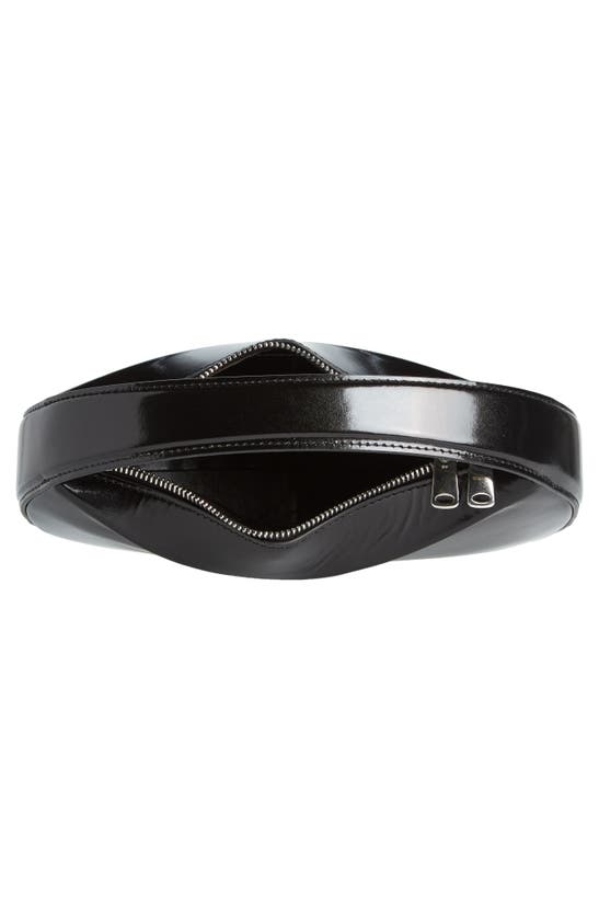 Shop Coperni Small Sound Swipe Leather Top Handle Bag In Black