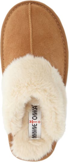 Minnetonka chesney suede store mule slipper