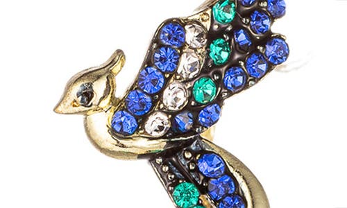Eye Candy Los Angeles Blue Bird Drop Earrings In Blue