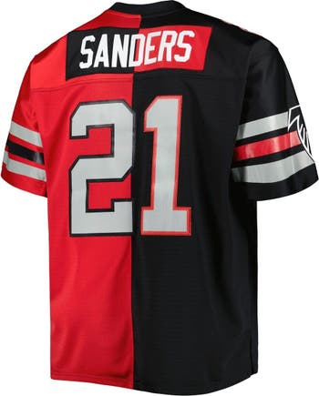 Men's Mitchell & Ness Deion Sanders Black Dallas Cowboys Retired Player  Name & Number Mesh Top