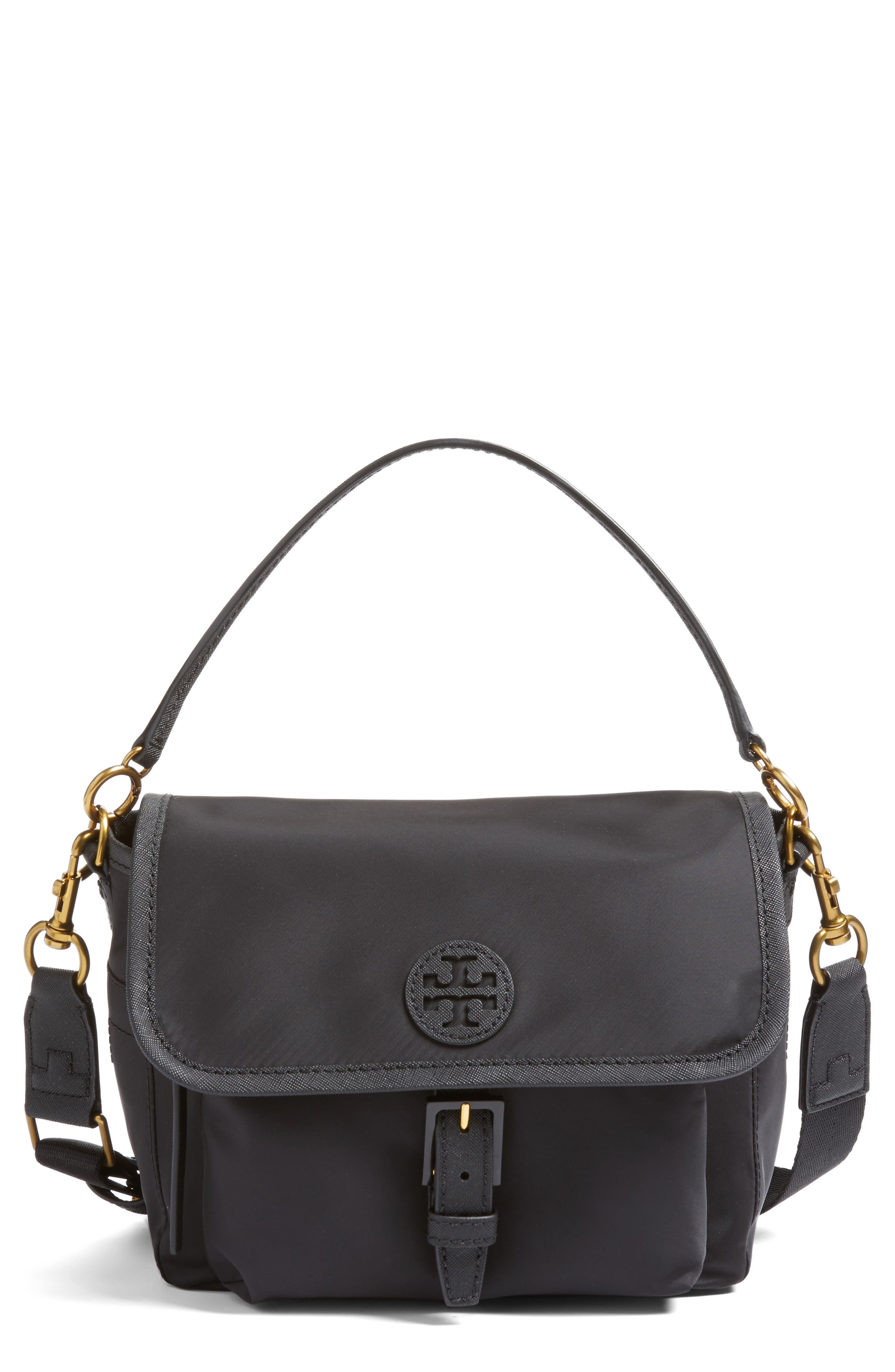 tory burch black nylon crossbody