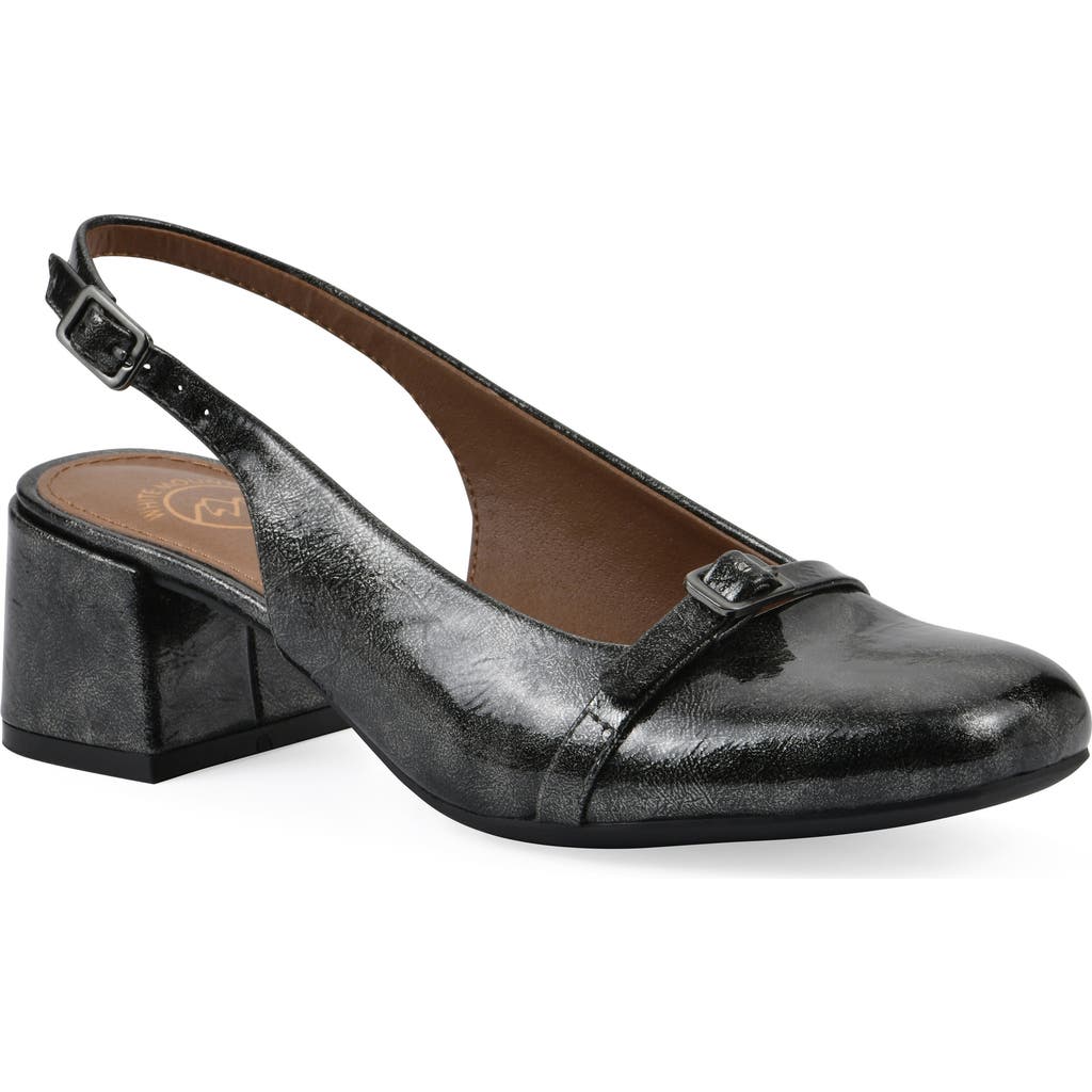 Cliffs By White Mountain Later Slingback Pump In Pewter Patent