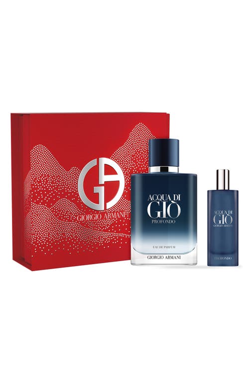 Armani Collezioni Armani Beauty Acqua Di Gio Profondo Eau De Parfum 2-piece Gift Set (limited Edition) $180 Value In No Color