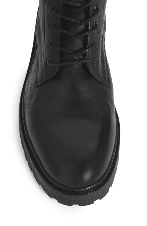 Shop Allsaints Tobias Plain Toe Boot In Black