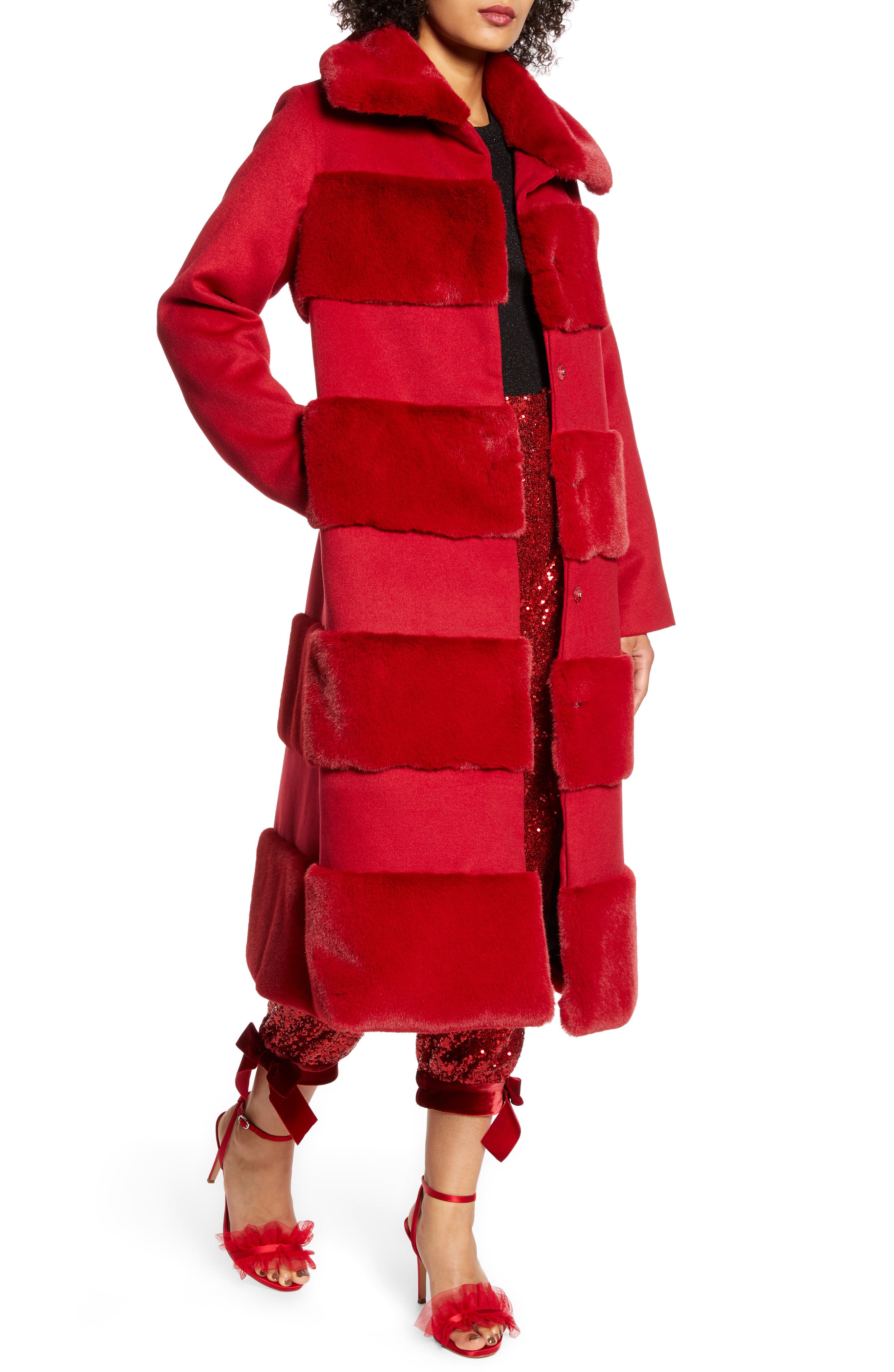 nordstrom faux fur coat