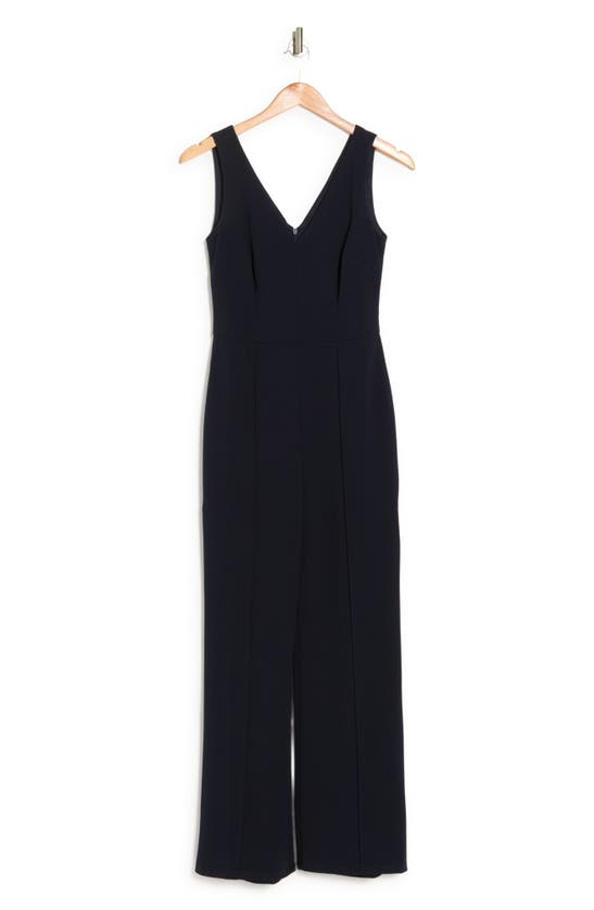 Maggy London Princess Seam Jumpsuit In Twilight Navy