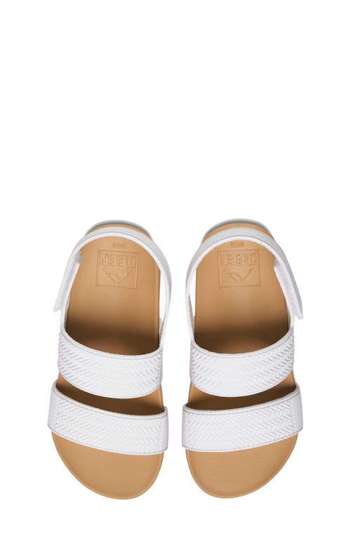 Shop Reef Kids' Water Vista Slingback Sandal In White/tan