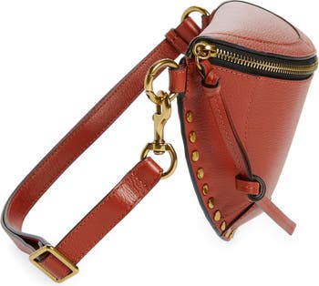 Women's Skano Leather Belt Bag In Red