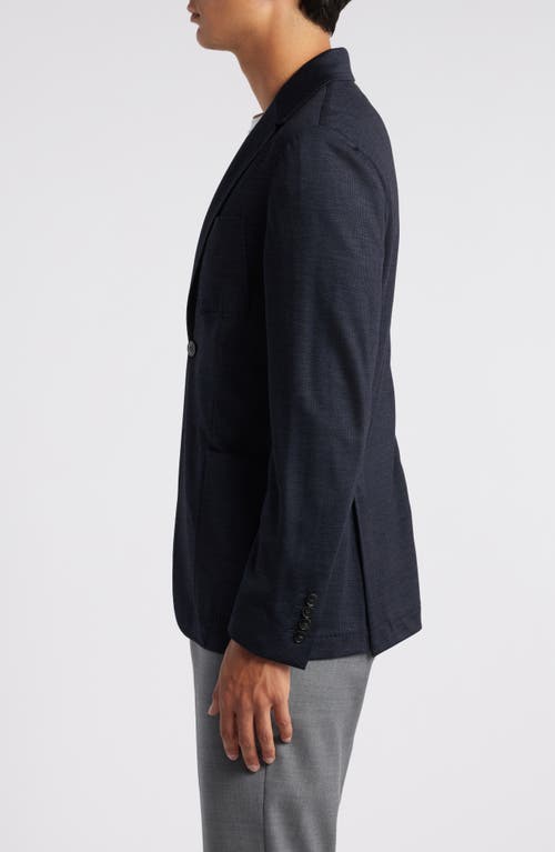 Shop Canali Impeccabile Solid Knit Sport Coat In Navy