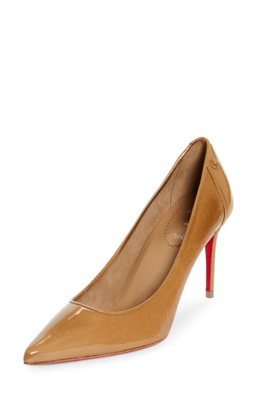 Shop Christian Louboutin Sporty Kate Patent Leather Pump In Lionne/lin Lionne