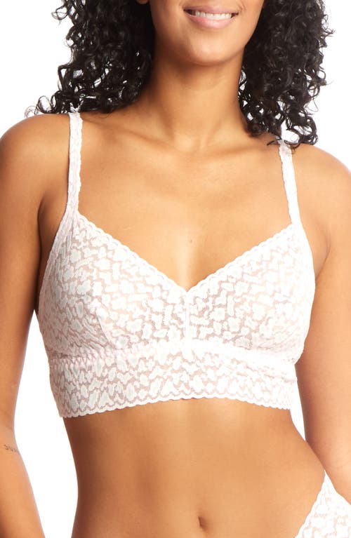 Shop Hanky Panky Cross Dye Retro Lace Triangle Bralette In Monday Morning