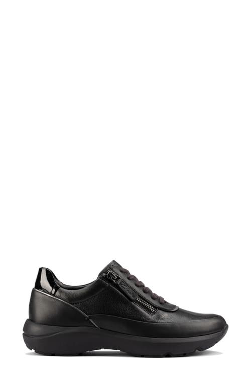 Clarksr Clarks(r) Tivoli Zip Sneaker In Black Combi