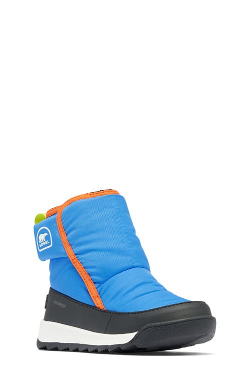 Shop Sorel Kids' Whitney Ii Faux Fur Lined Waterproof Snow Boot In Harbor Blue/jet