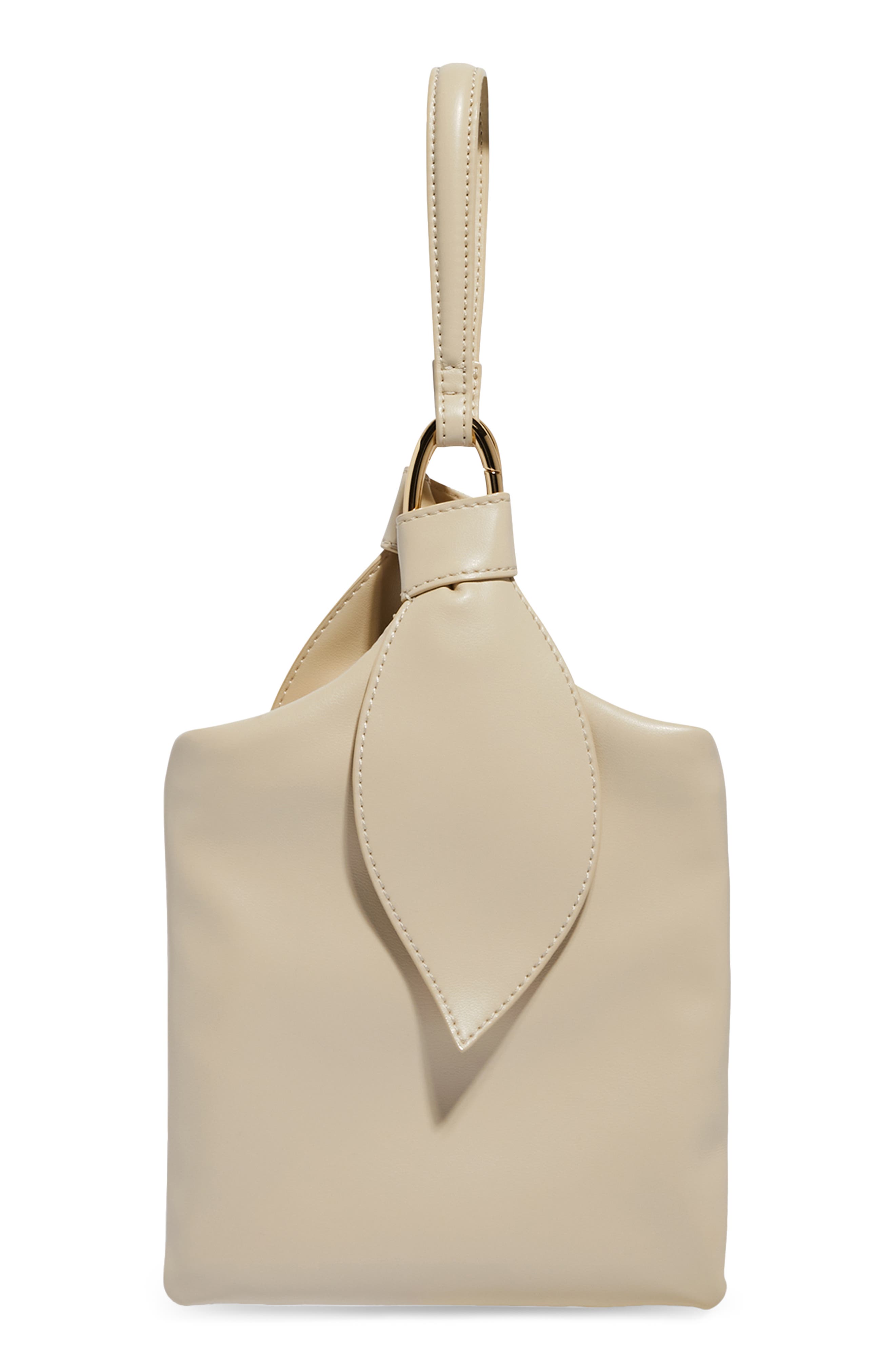 vegan leather clutch