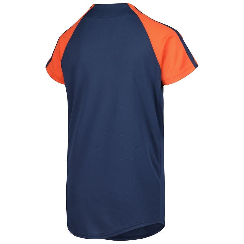 Stitches Kids' Youth Navy/orange Houston Astros Team Jersey