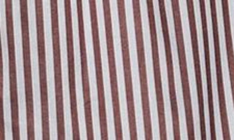 Shop Rag & Bone Lacey Stripe Cotton Pants In Brown Stripe