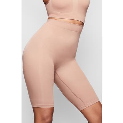 Plus Size Skims Sculpting Seamless Above The Knee Shorts, X/3X - Brown