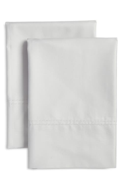 Nordstrom 400 Thread Count Organic Cotton Pillowcases in Grey Vapor at Nordstrom, Size King