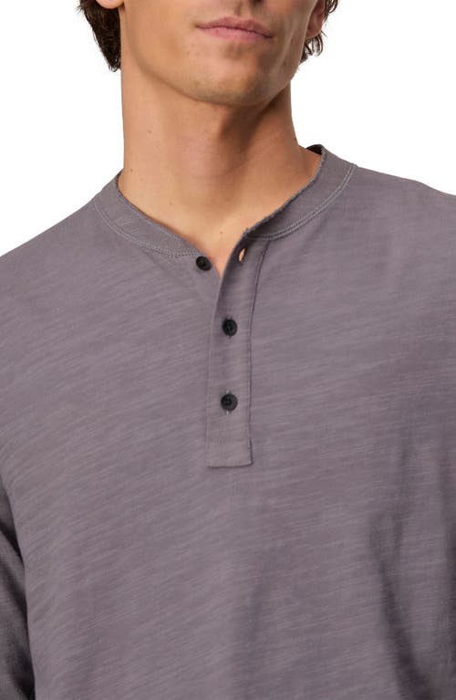 Rag & Bone Classic Flame Henley Tee In Maroon