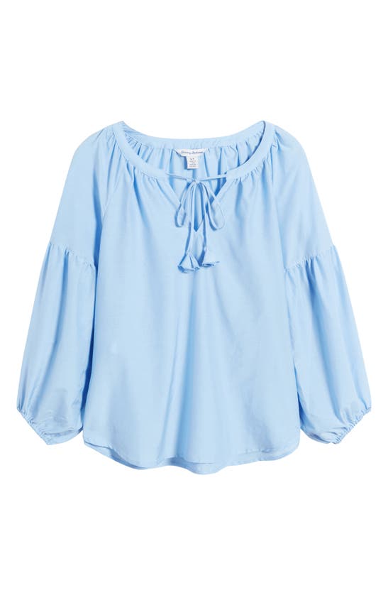 Tommy Bahama Agua Amara Cotton & Silk Blouse In Light Sky