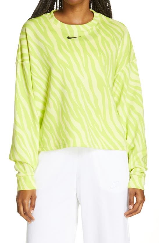 NIKE SPORTSWEAR ICON CLASH WILD PRINT CROP SWEATSHIRT,DC6898