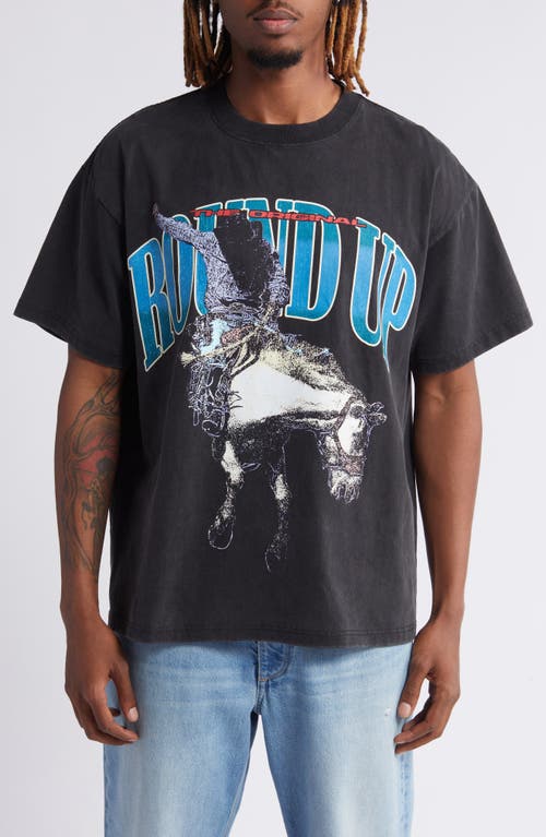 ID Supply Co Get Back On Graphic T-Shirt Washed Black at Nordstrom,