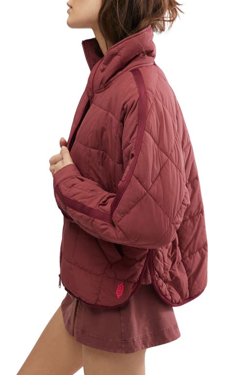 Shop Free People Fp Movement Pippa Packable Puffer Jacket In Sour Cherry