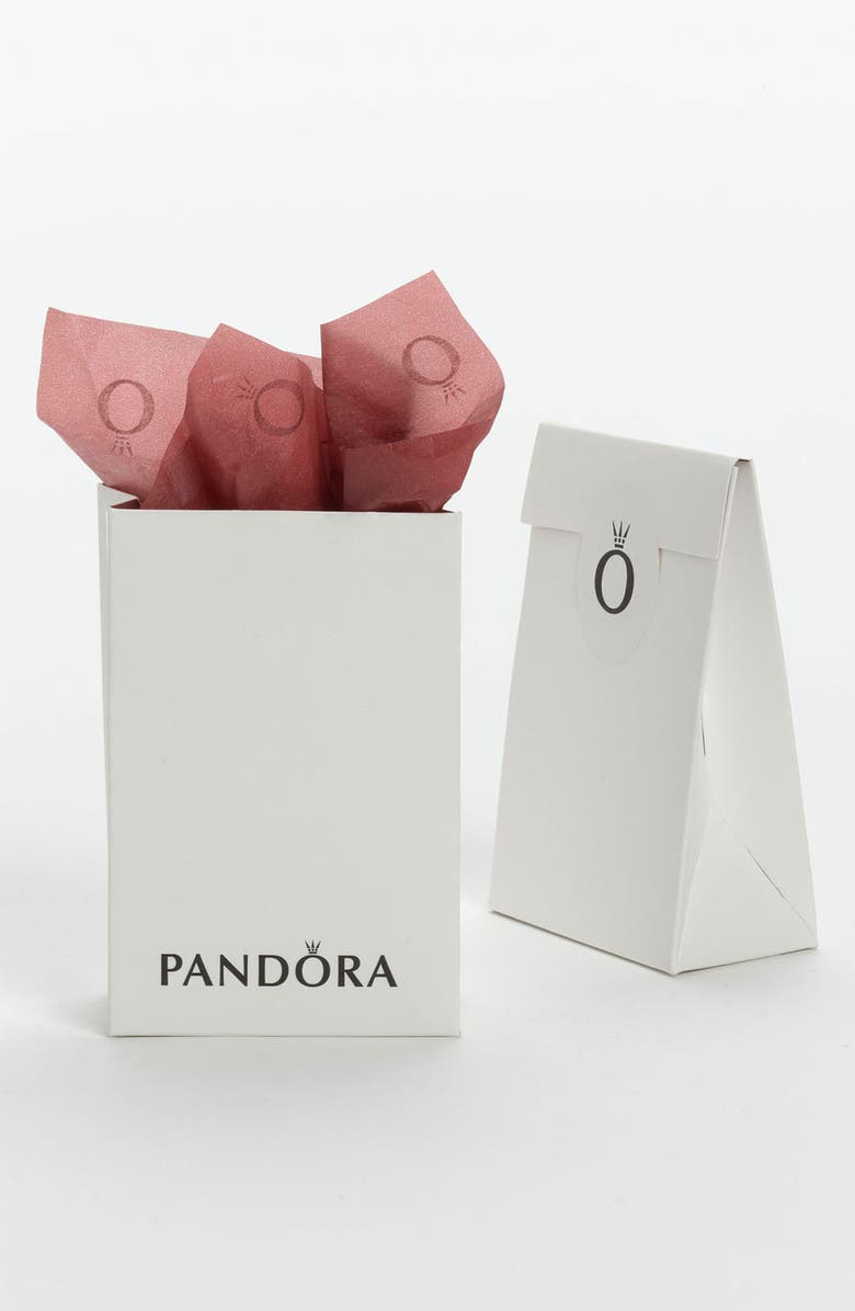 PANDORA 'Lucky Cat' Bead Charm, Main, color, SILVER/ RED ENAMEL