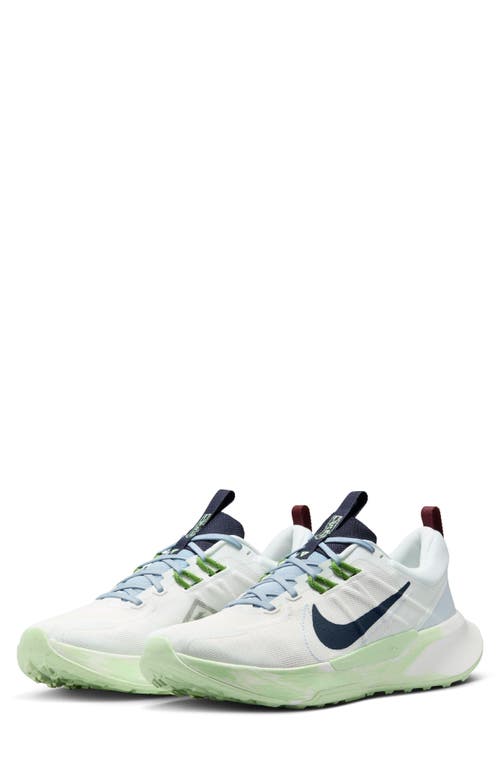 Shop Nike Juniper Trail 2 Running Shoe In Summit White/blue/green