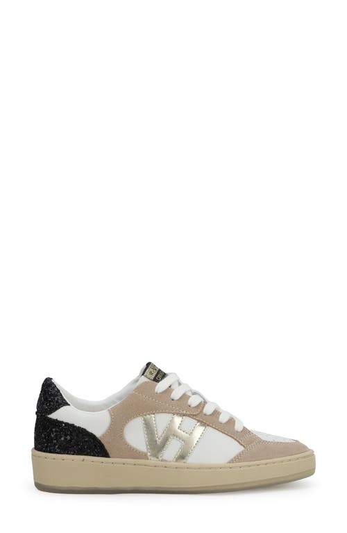Vintage Havana Star Chasing Sparkle Shoes In White In Taupe Multi
