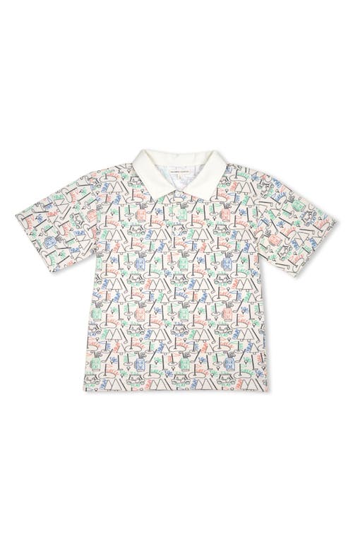 The Sunday Collective Kids' Play Organic Cotton Polo Beige at Nordstrom,