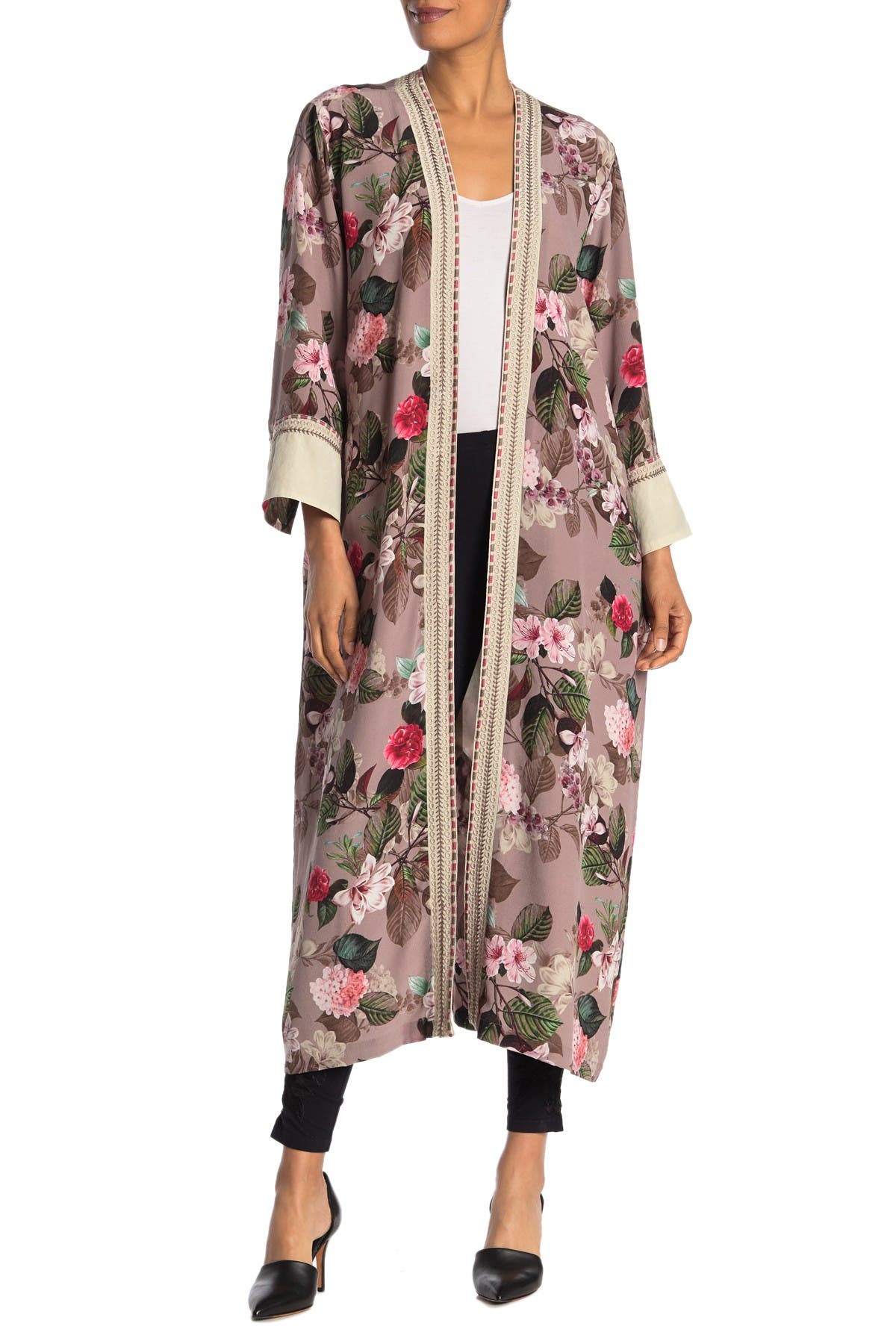 silk maxi kimono