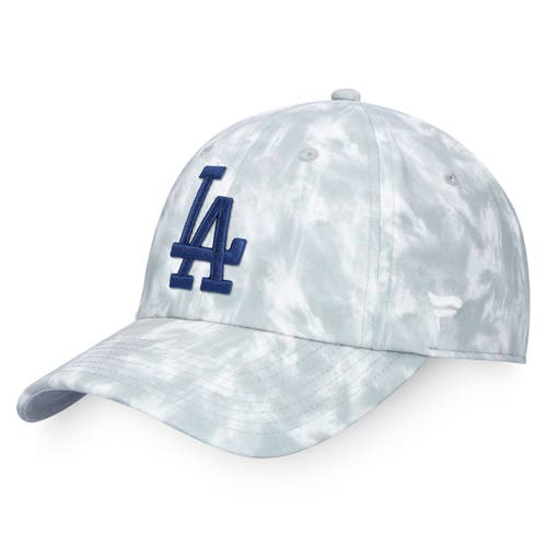 Women's Majestic Gray Los Angeles Dodgers Smoke-Dye Adjustable Hat