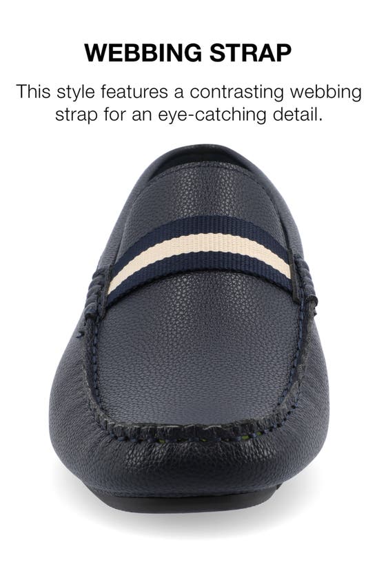 Vance Co. Griffin Tru Comfort Slip-on Driver In Blue